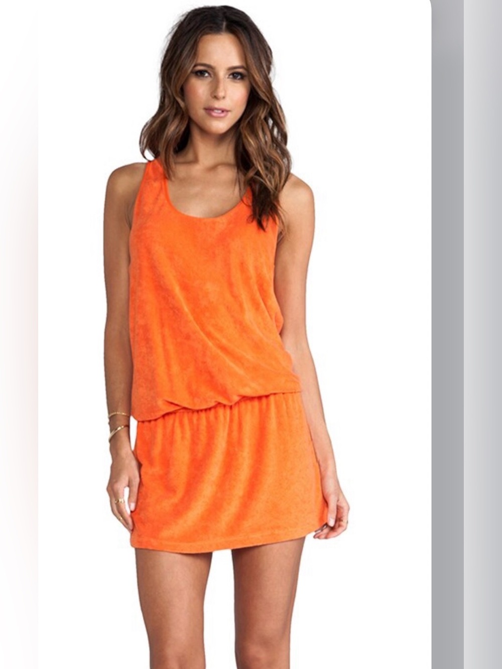 Splendid coverup racer back terry cloth dress